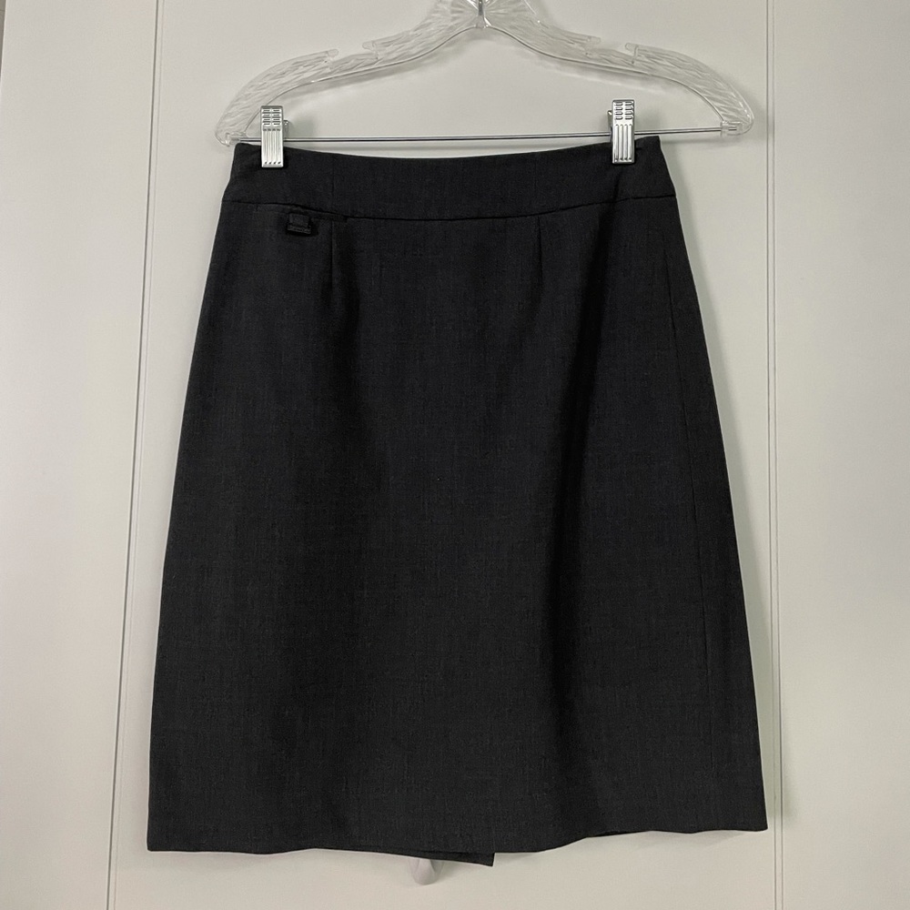 Charcoal Gray Calvin Klein Pencil Skirt